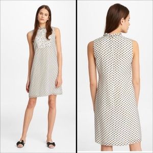 NWT Karl Lagerfeld Paris Sleeveless Lined Dress White Black Floral Sz 0~GORGEOUS